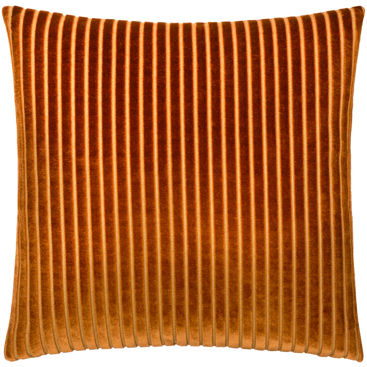 SAVOY STRIPE 50X50 CUSHION CASE BRICK