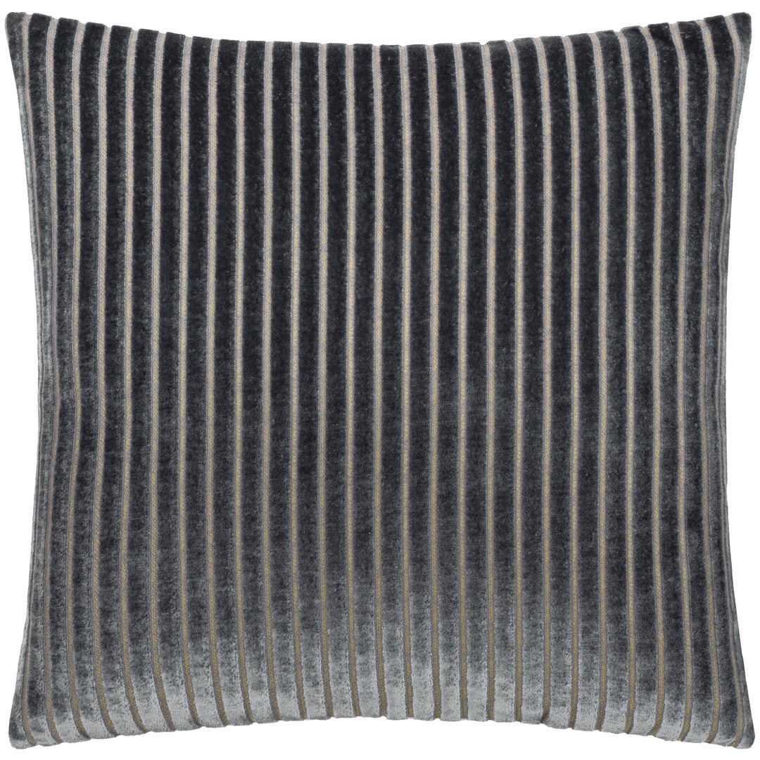 Savoy Stripe 50x50 Cushion Case Charcoal