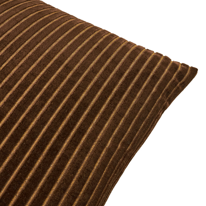 Savoy Stripe 50x50 Cushion Case Chocolate - image 3