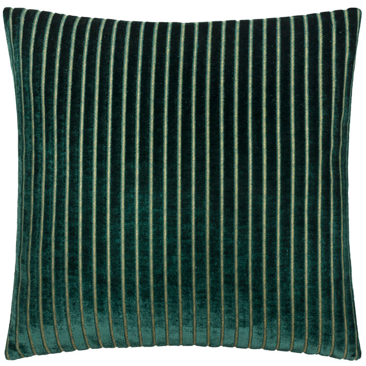 SAVOY STRIPE 50X50 CUSHION CASE EMERALD