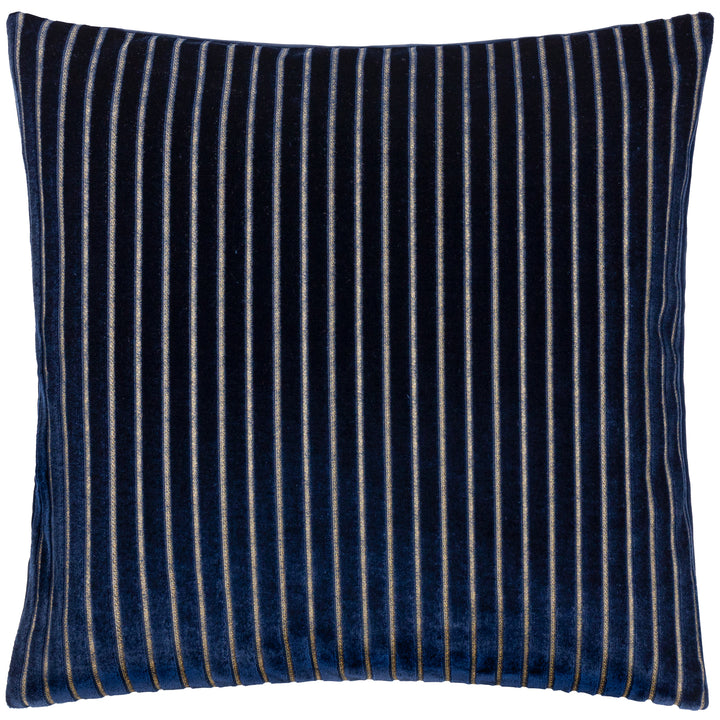 SAVOY STRIPE 50X50 CUSHION CASE NAVY
