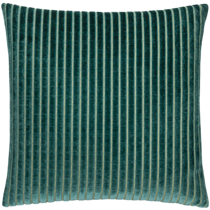 SAVOY STRIPE 50X50 CUSHION CASE TEAL