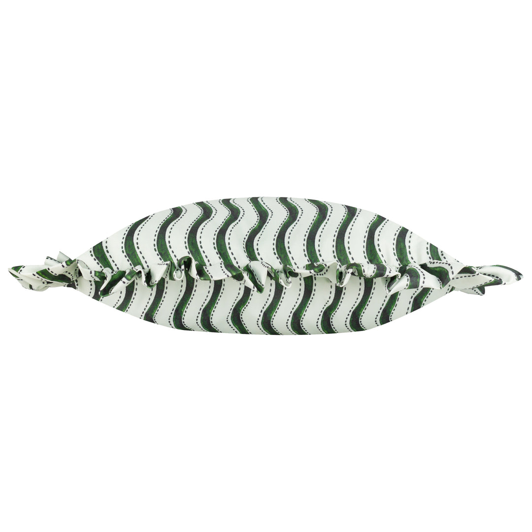 Summer Solstice Wiggly Stripe 30x50 Outdoor Cushion Case Green - image 3