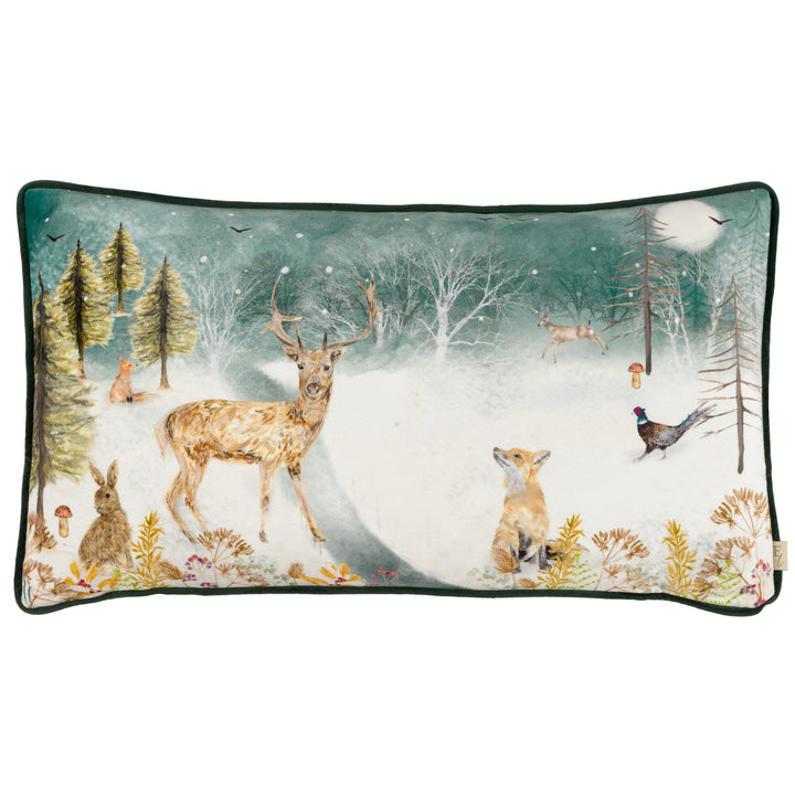 STAG WINTER SCENE 30X50 CUSHION CASE MULTI