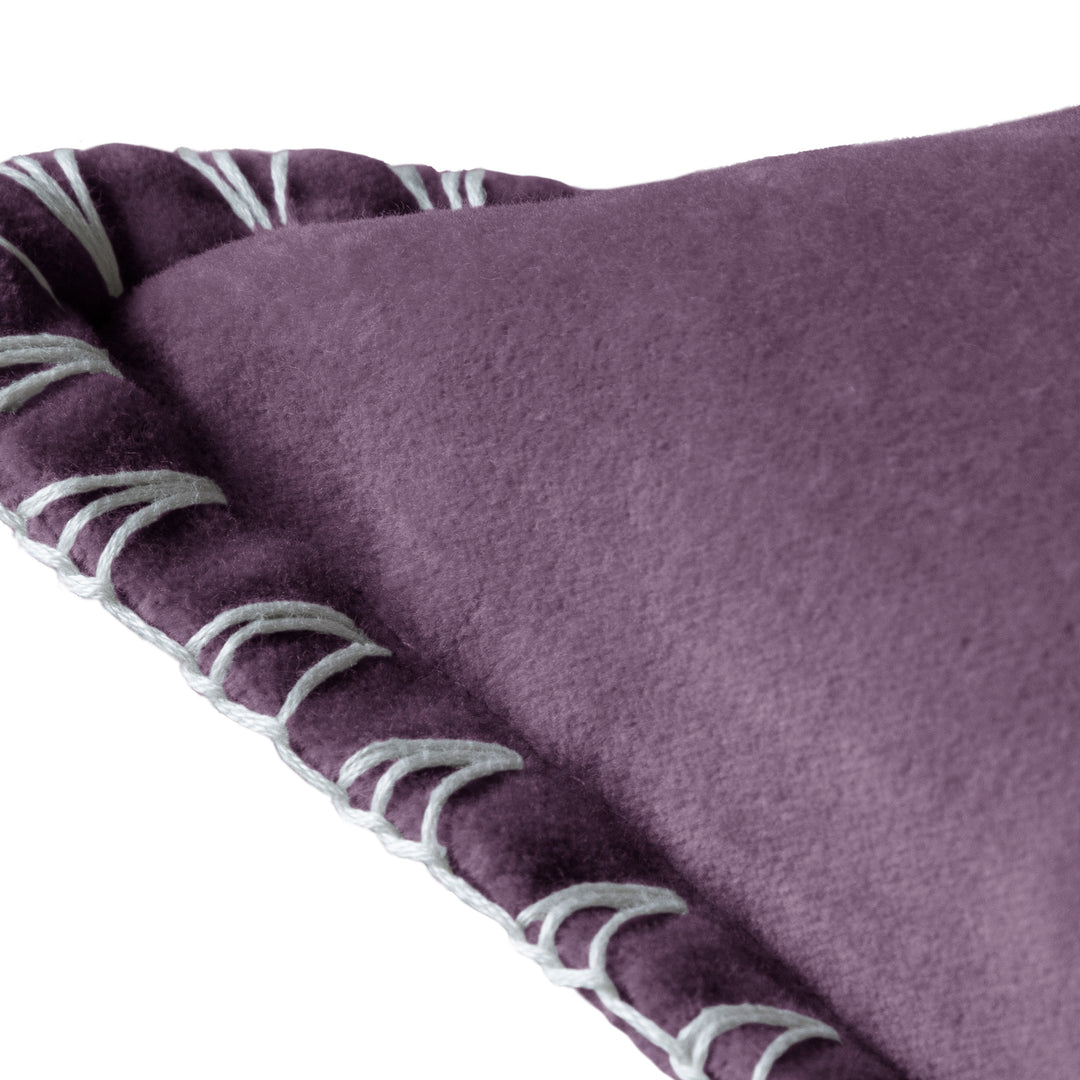 STITCH 50x50 CUSHION CASE PLUM