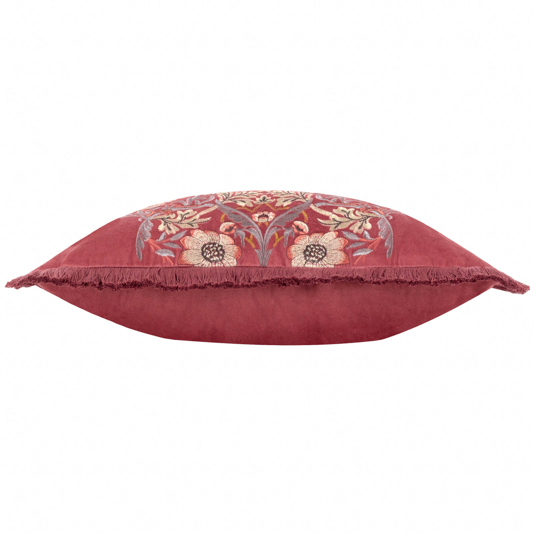 Strawberry Thief Embroidery 50x50 Cushion Case Berry - image 4