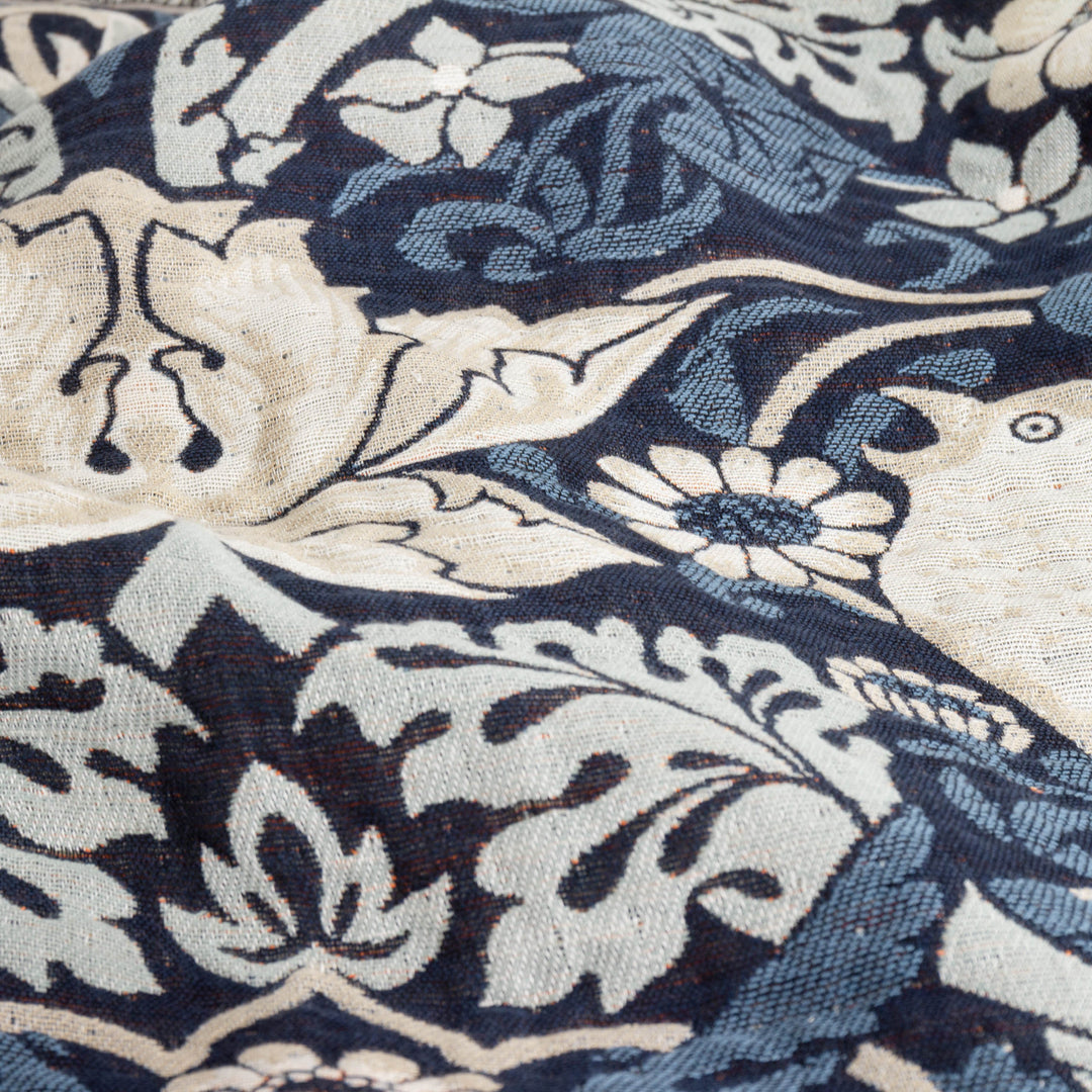 Strawberry Thief 140x170 Throw Indigo - image 8