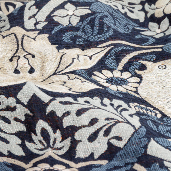 Strawberry Thief 140x170 Throw Indigo - image 8