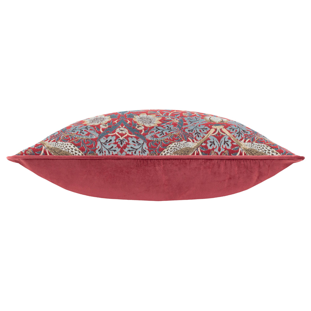 Strawberry Thief Jacquard 55x55 Cushion Case Berry - image 4