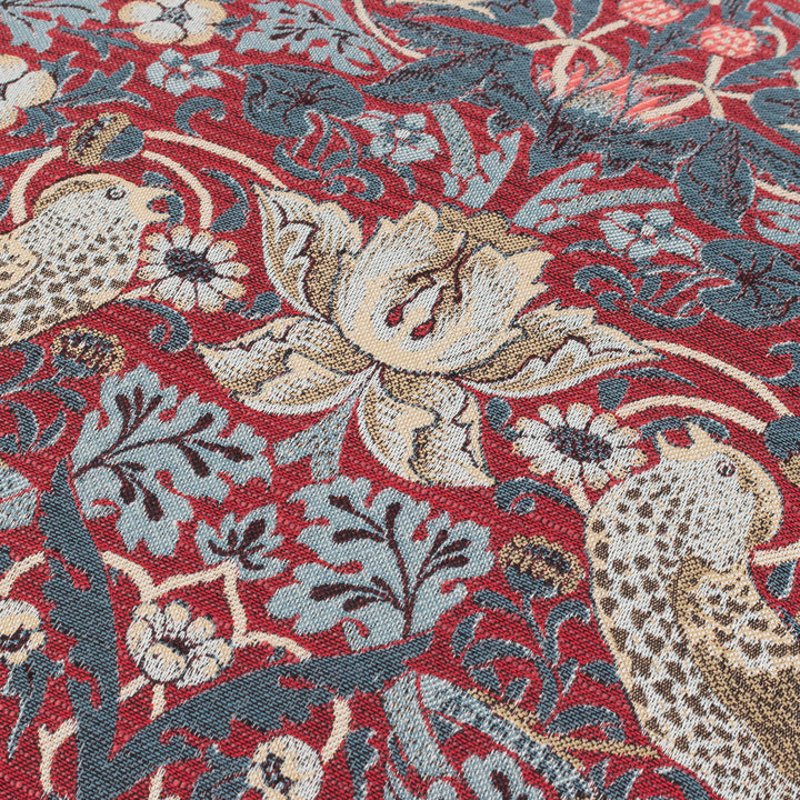 Strawberry Thief Jacquard 55x55 Cushion Case Berry - image 5