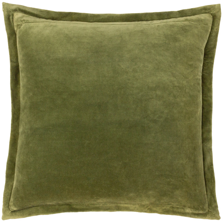 SUNDARA 50X50 CUSHION CASE ECRU/GREEN