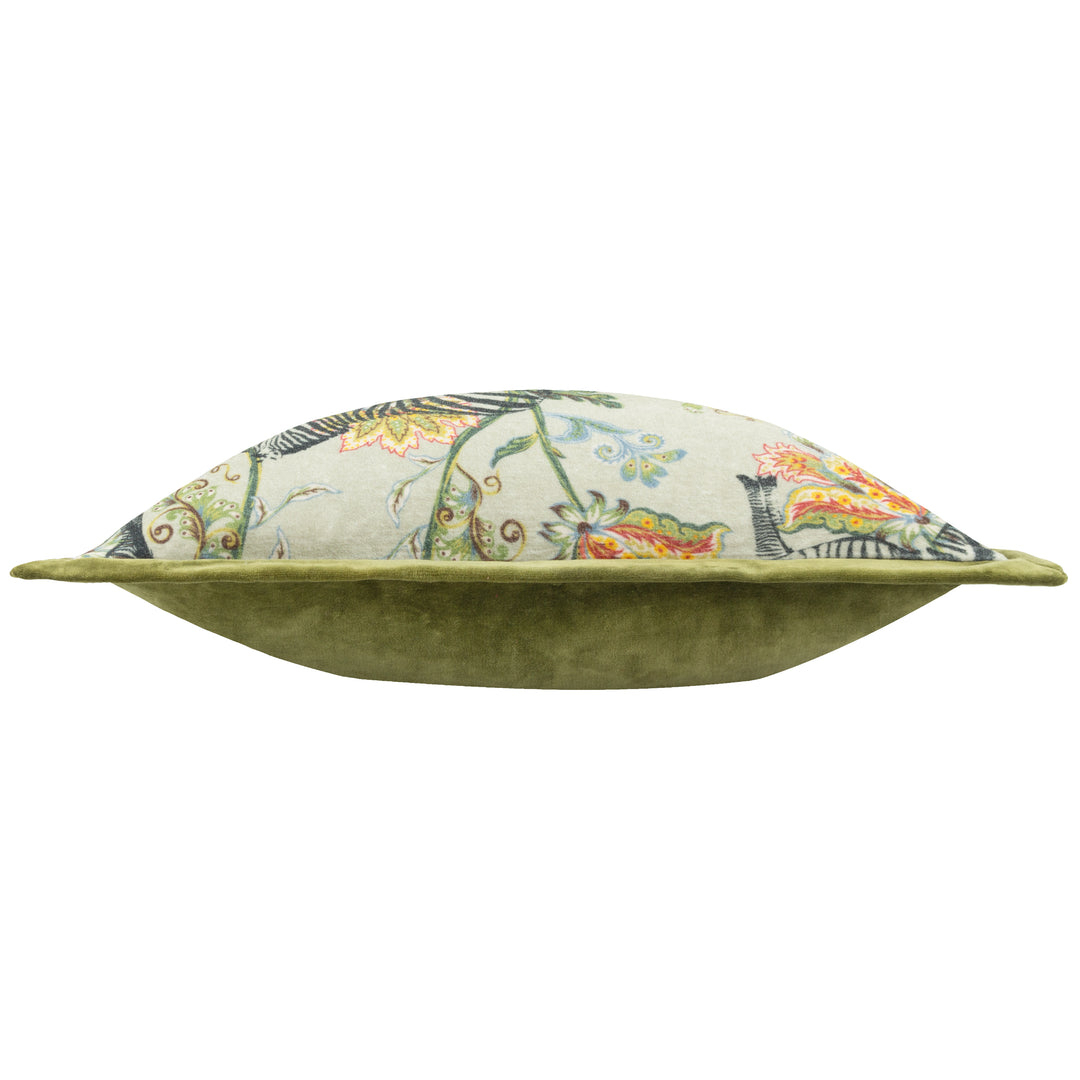 SUNDARA 50X50 CUSHION CASE ECRU/GREEN