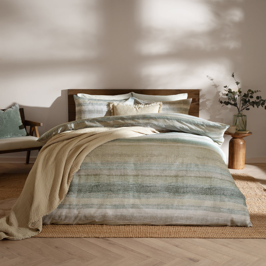 Swift Super King Duvet Set Eucalyptus