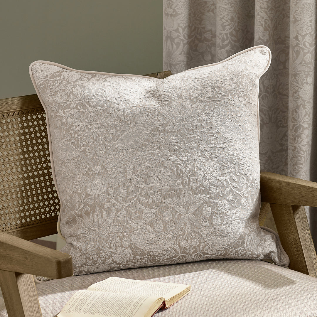 Strawberry Thief 55x55 Cushion Case Linen