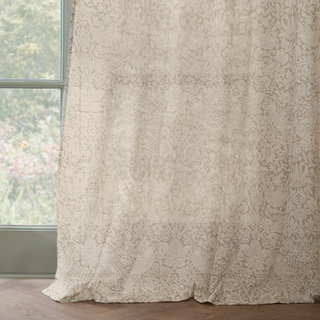 Strawberry Thief 290x250 Panel Curtains Linen - image 3