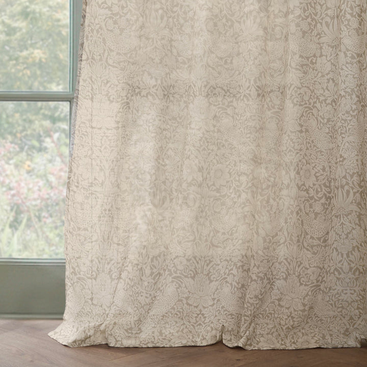 Strawberry Thief 290x250 Panel Curtains Linen - image 3