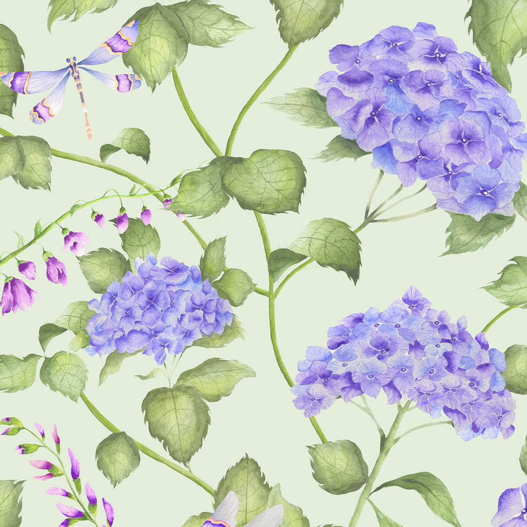 Sylvana Wallpaper Sage Sample - image 3