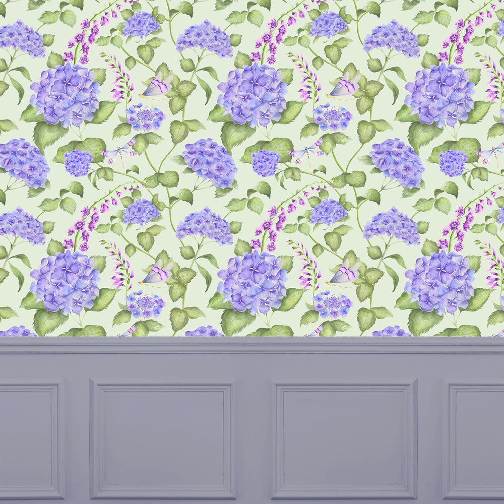 Sylvana Wallpaper Sage Sample - image 2