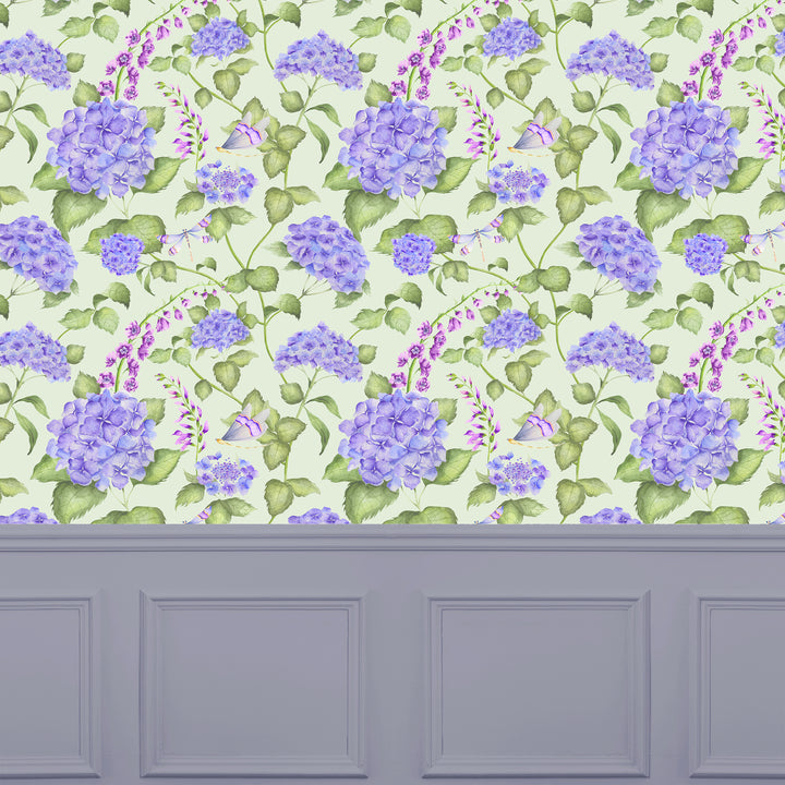 Sylvana Wallpaper Sage Sample - image 2