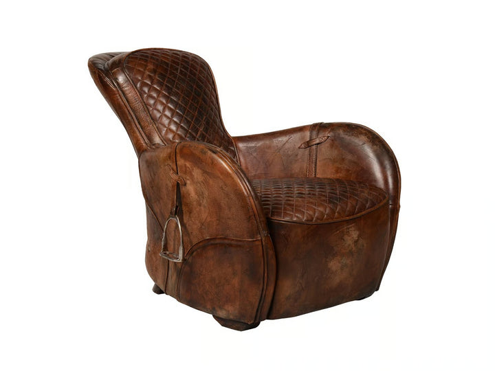 Saddle Chair, Armchair, Brown