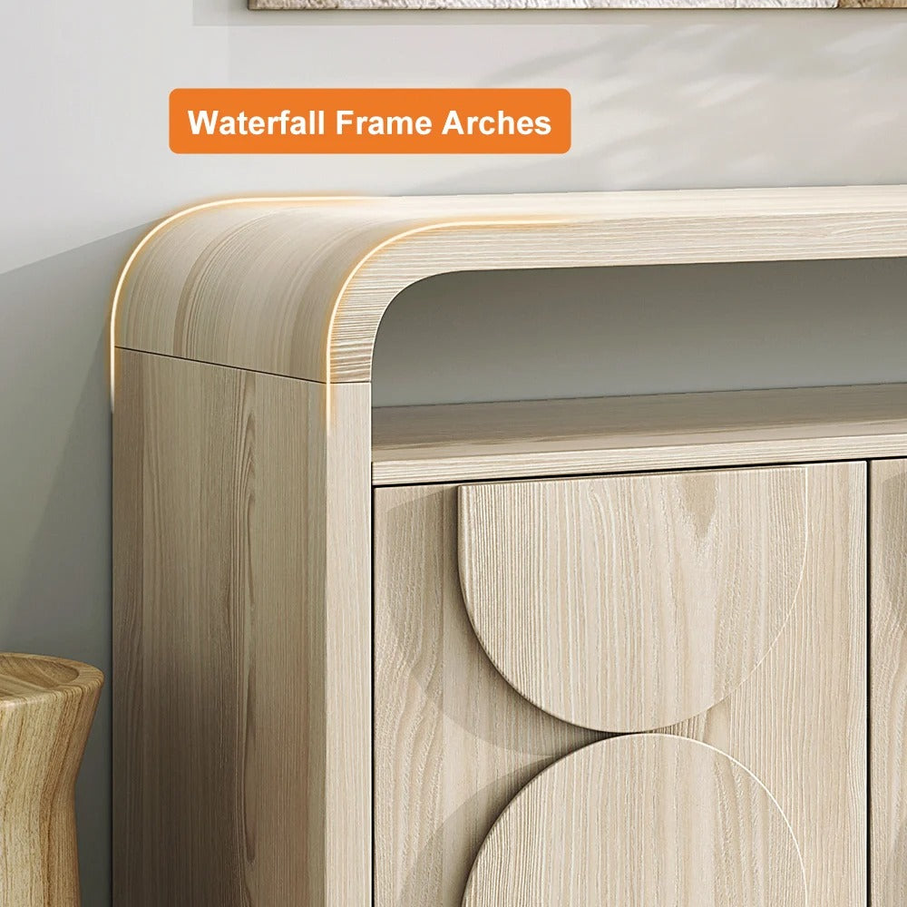 Jana Distressed Wood Sideboard Buffet