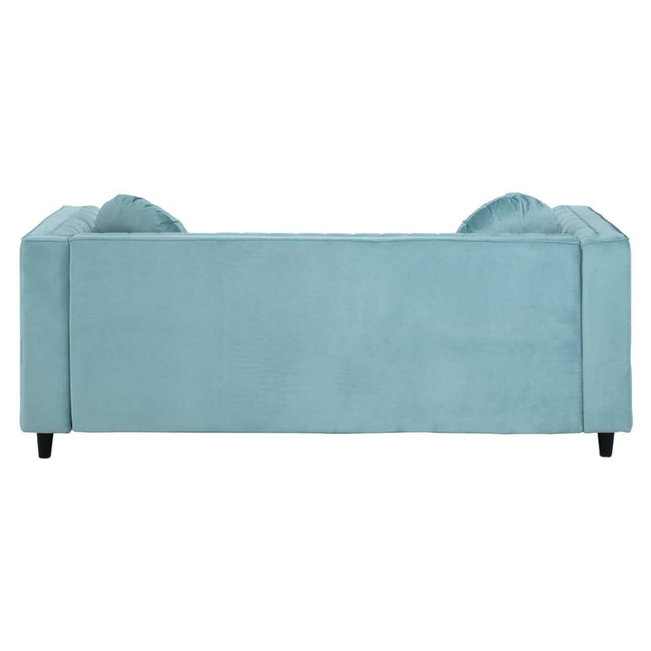 Finch Three Seater Pastel Green Velvet Sofa