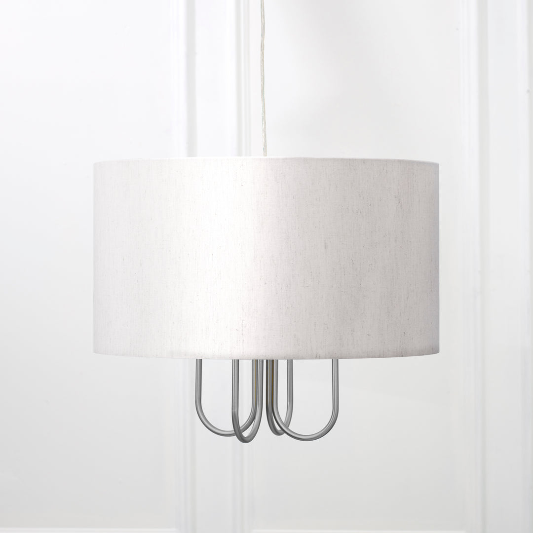 TAURUS CHANDELIER FITTING SILVER