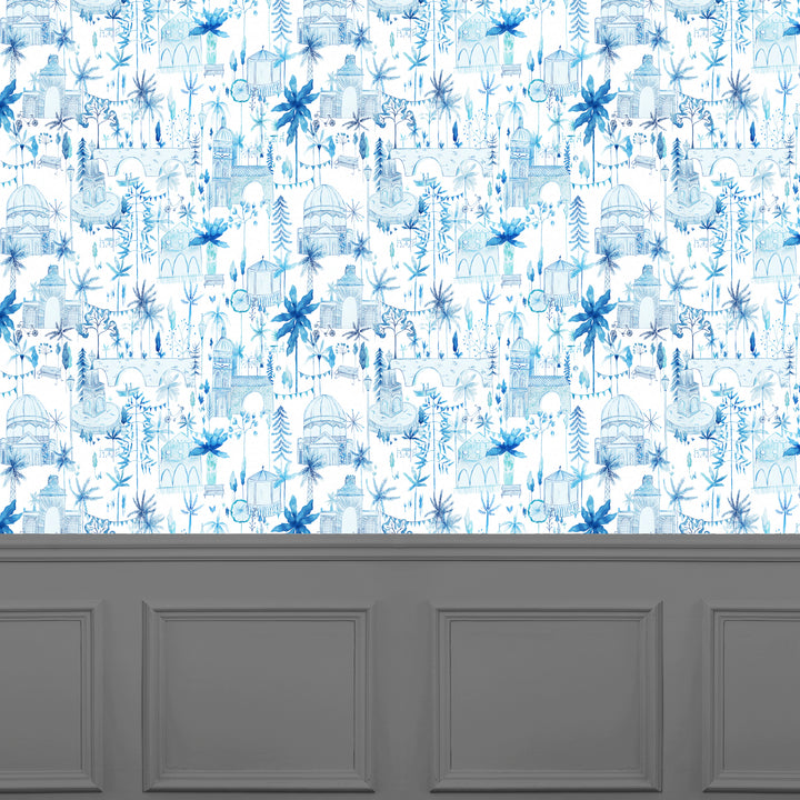 Tellaro Wallpaper Cobalt Sample - image 2