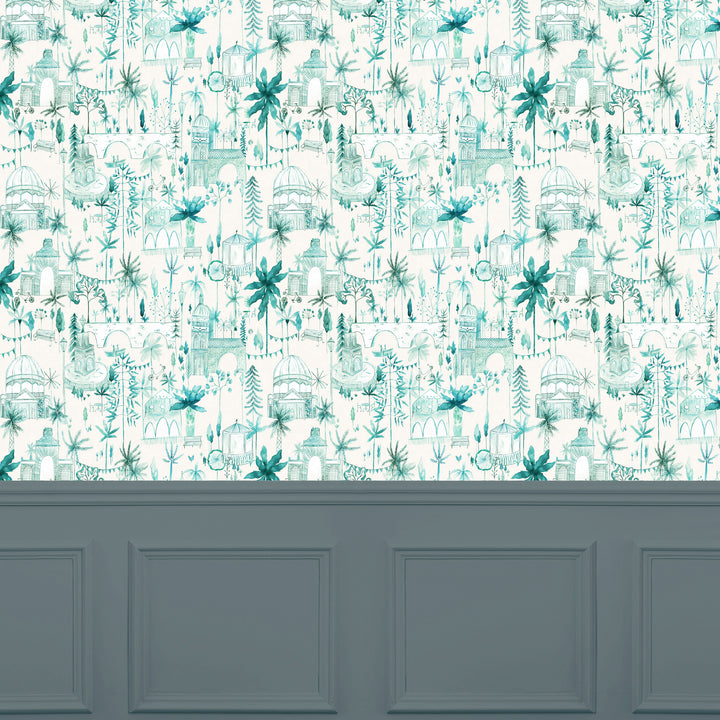 Tellaro Wallpaper Seamist Sample - image 2