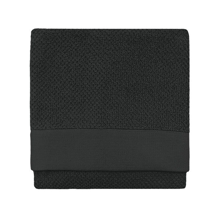 TEXTURED HAND TOWEL BLACK