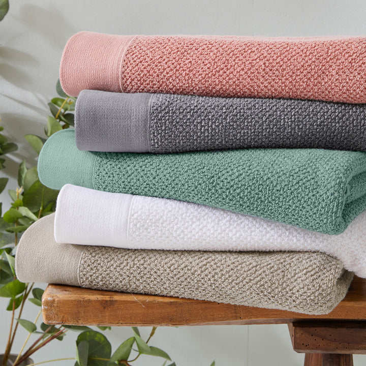 TEXTURED TOWEL SMOKE GREEN