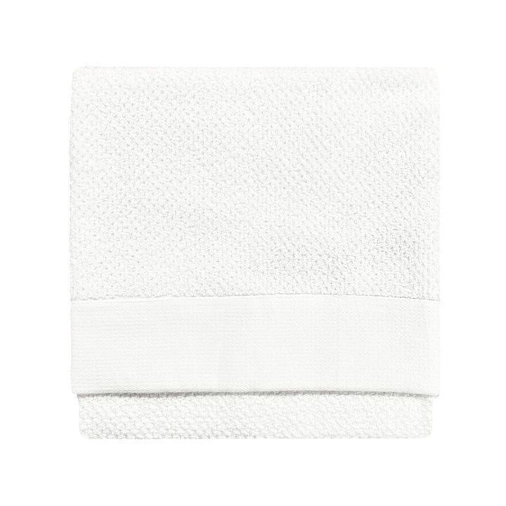 TEXTURED HAND TOWEL WHITE