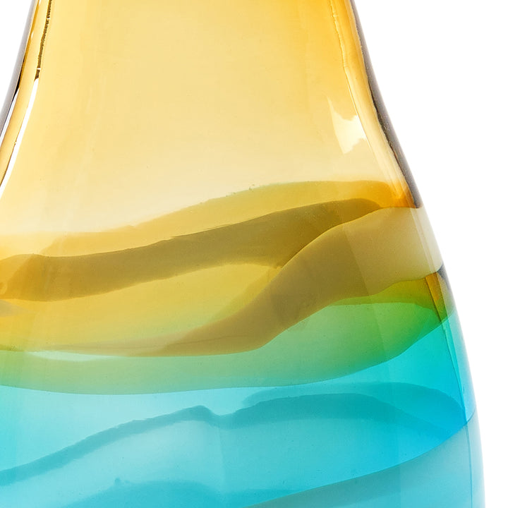 THORIN GLASS VASE AQUA