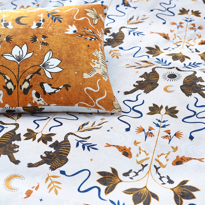 Tiger Fish King Size Duvet Set Multi - image 4