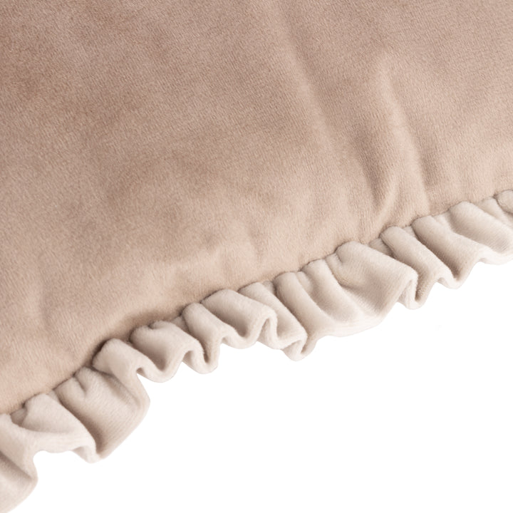 TILLY 30X50 CUSHION CASE OYSTER/LACE