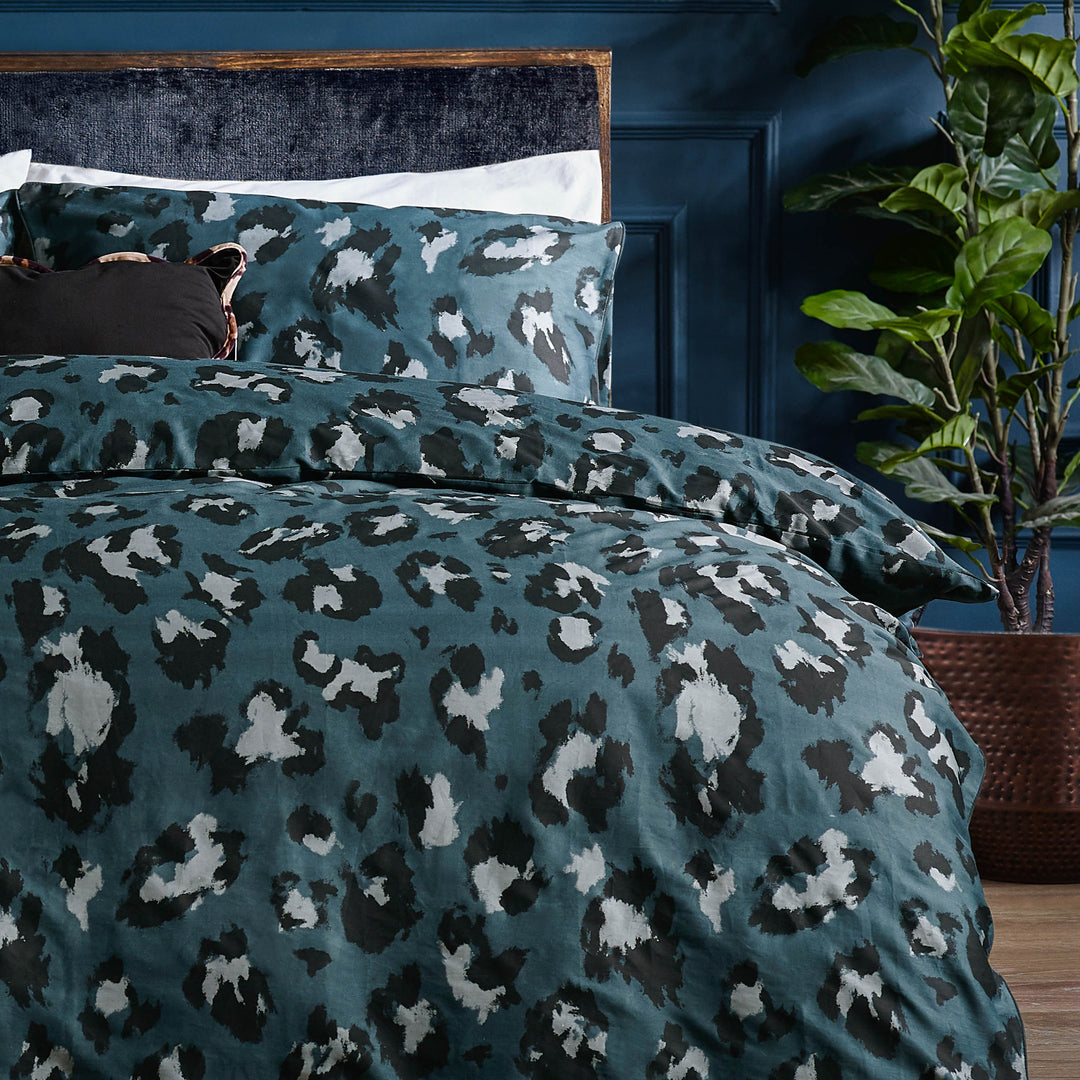 True Leopard Single Duvet Set Slate - image 2