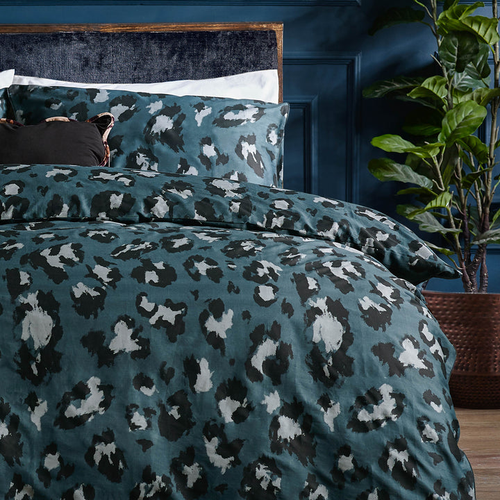 True Leopard Double Duvet Set Slate - image 2