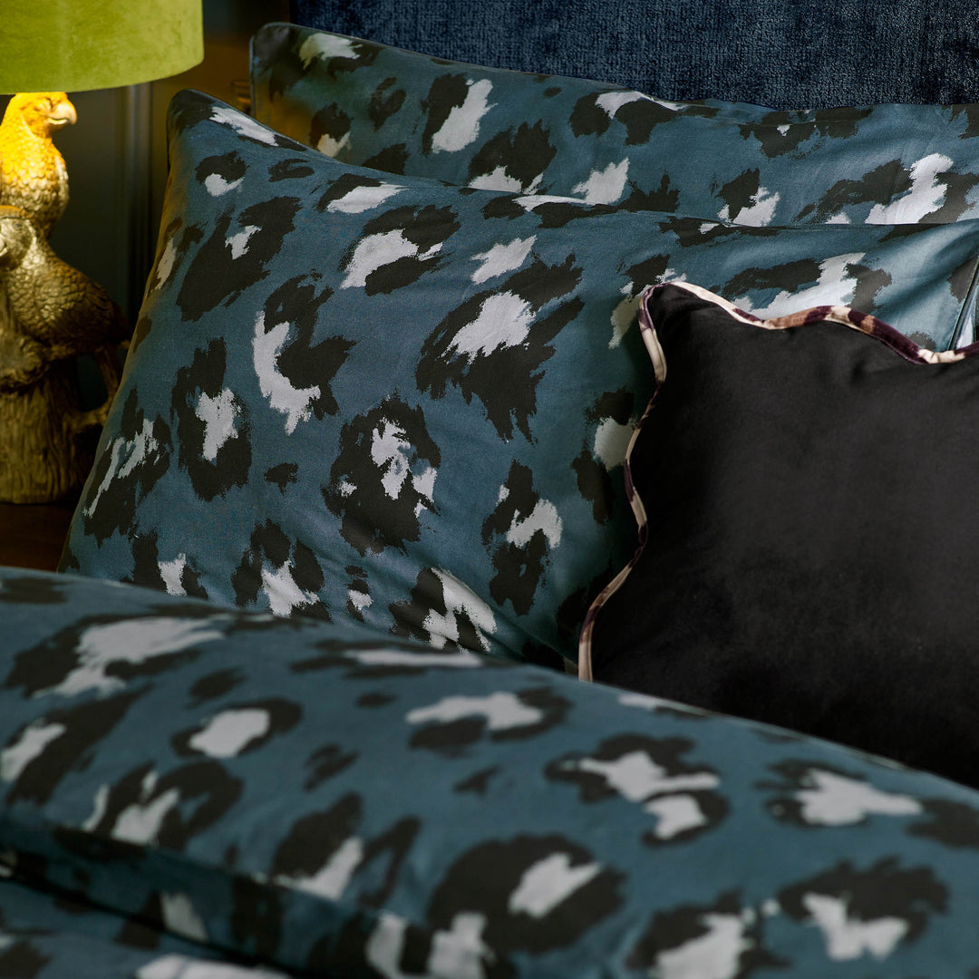 True Leopard Double Duvet Set Slate - image 3
