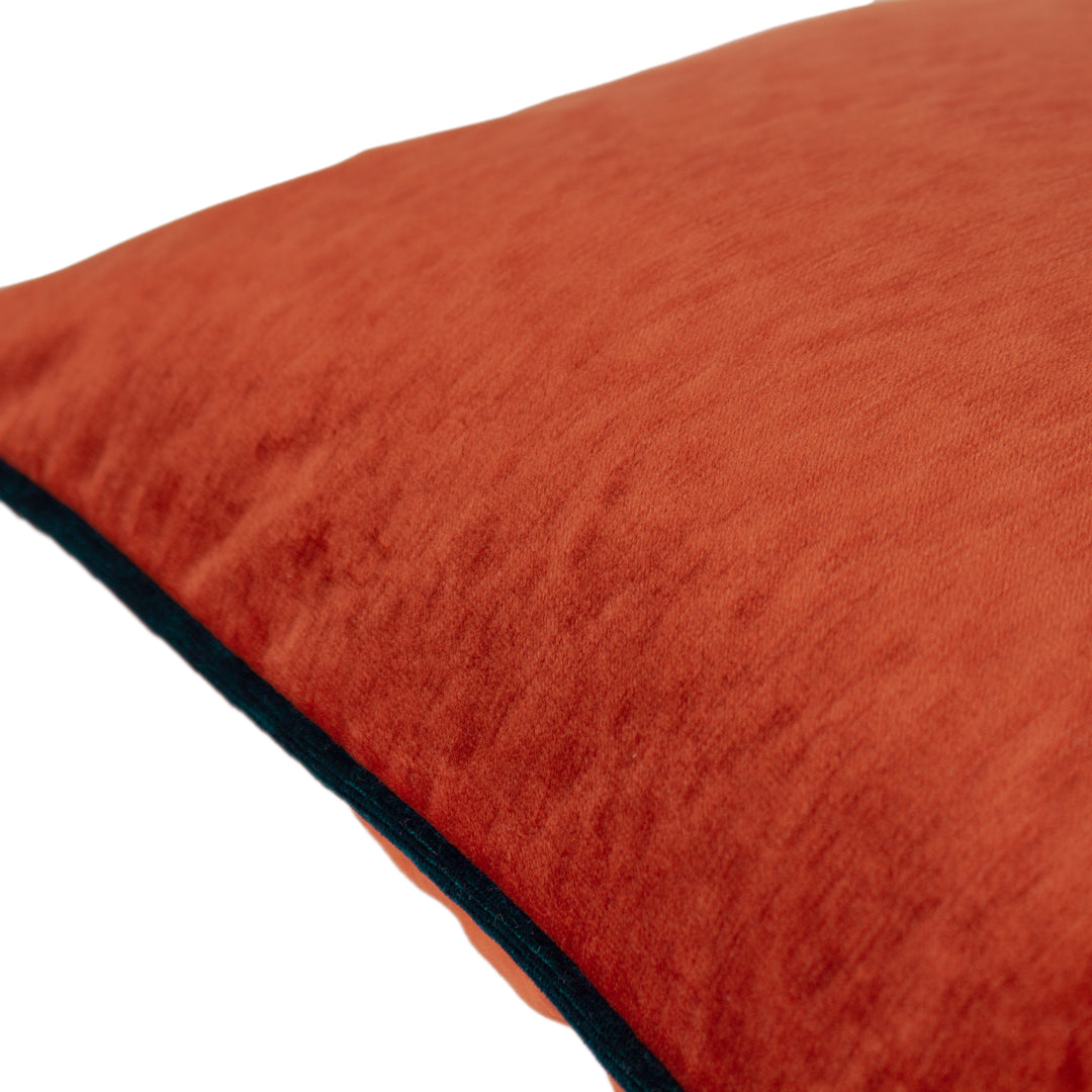 TORTO 30X60 CUSHION CASE BRICK/TEAL