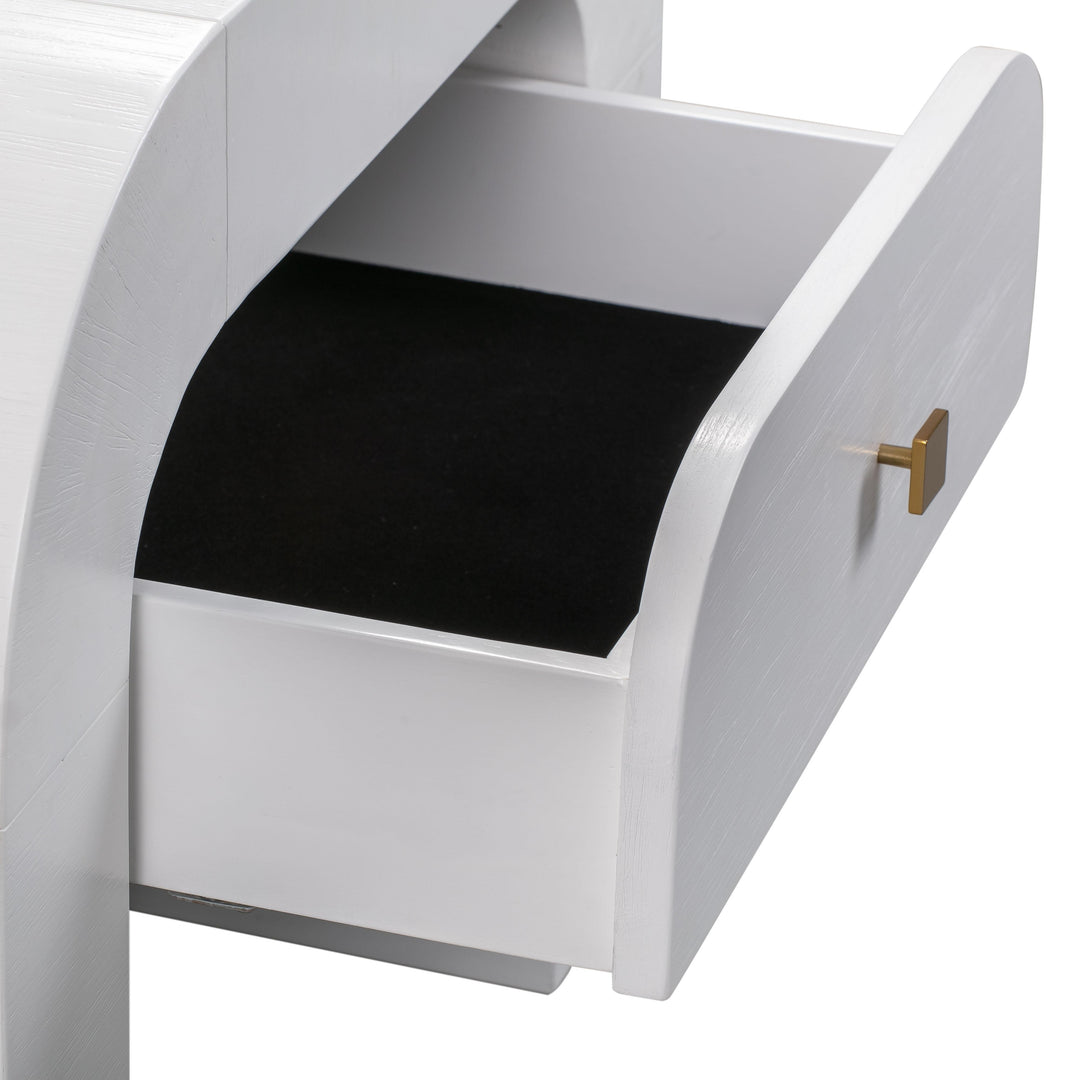 Hump White Nightstand