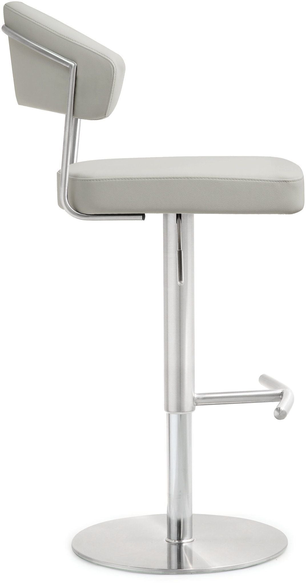 Cosmo Light Grey Stainless Steel Barstool