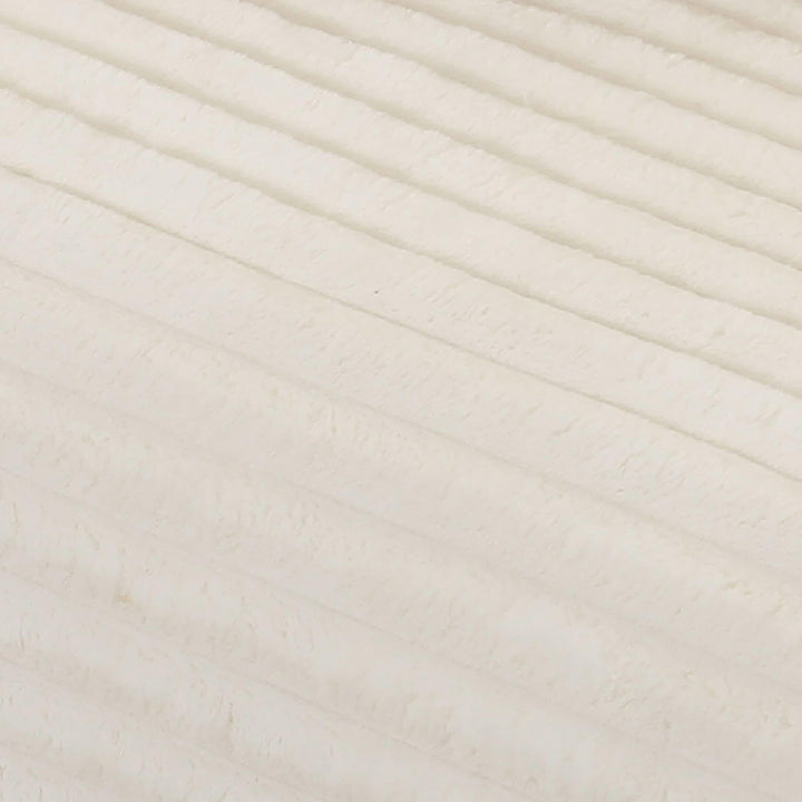 Tarra Fluffy Oversized Cream Corduroy Modular Sofa