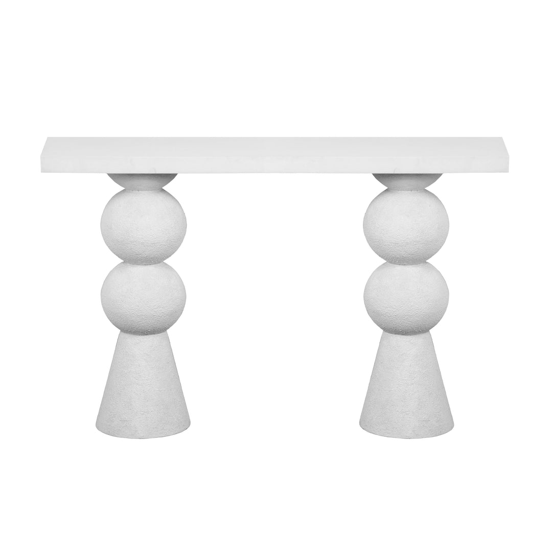 Lupita White Console Table