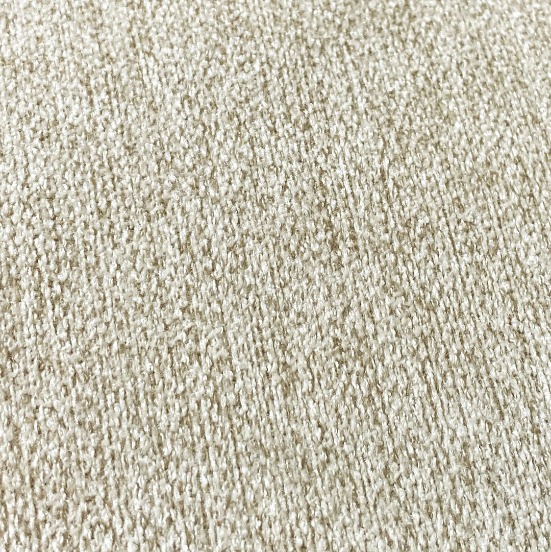 Broohah Beige Linen Ottoman