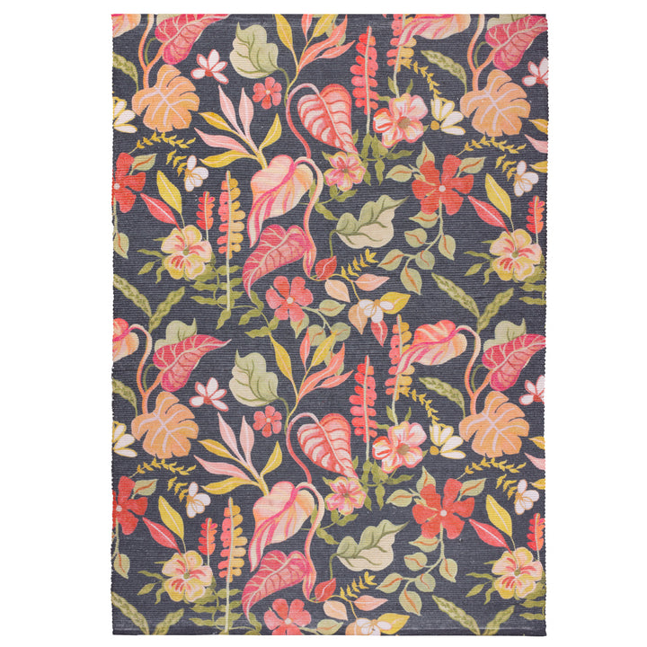 Tropical Bloom 120x170 Outdoor Rug Black - image 2