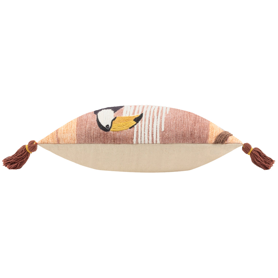 TREETOP TOUCAN 30X50 CUSHION CASE NATURAL