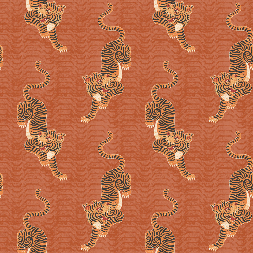 Tibetan Tiger Wallpaper Coral Sample