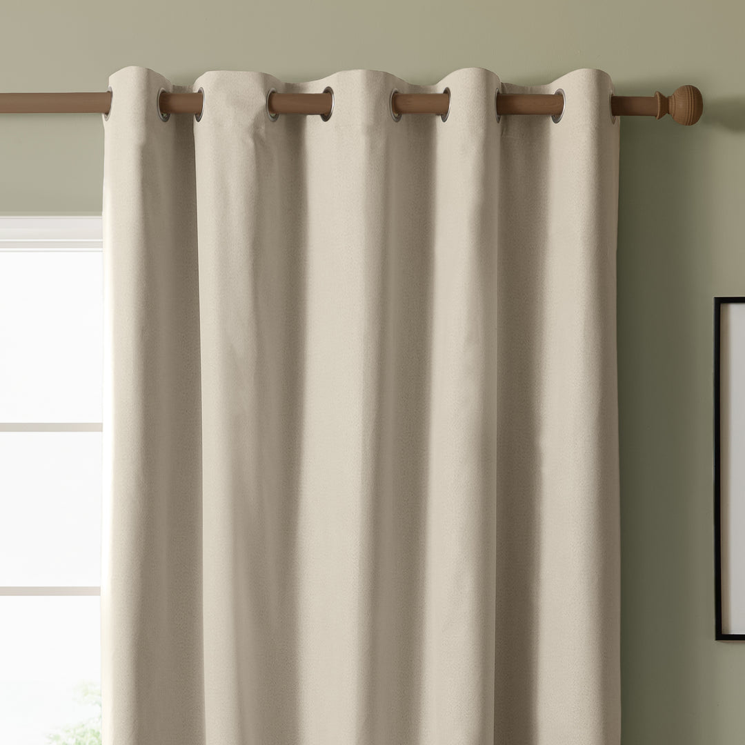 The Ultimate Blackout 229x137 Eyelet Curtains Ecru - image 3
