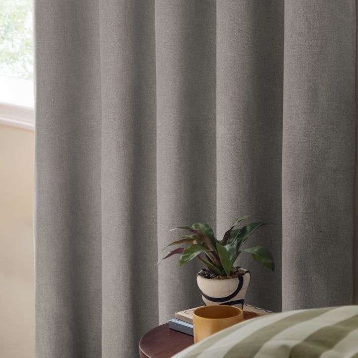 The Ultimate Blackout 229x137 Eyelet Curtains Grey - image 5