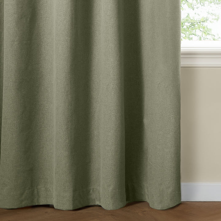 The Ultimate Blackout 229x137 Eyelet Curtains Sage - image 5